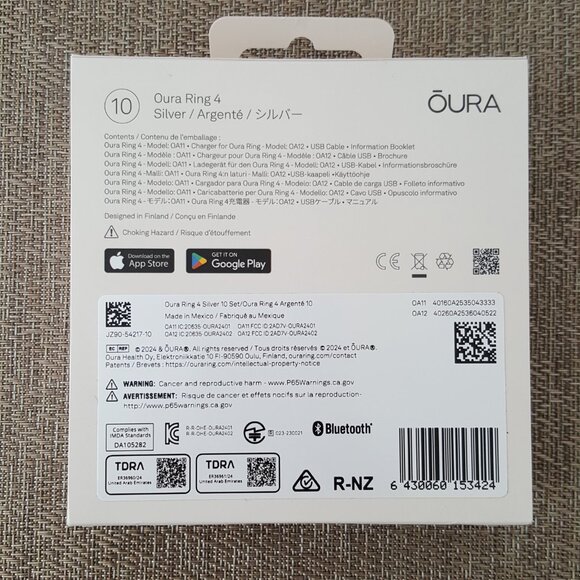 NEW Oura Ring 4 Solver Sz 10 Health Sleep Step Activity Tracker Titanium - Picture 11 of 12